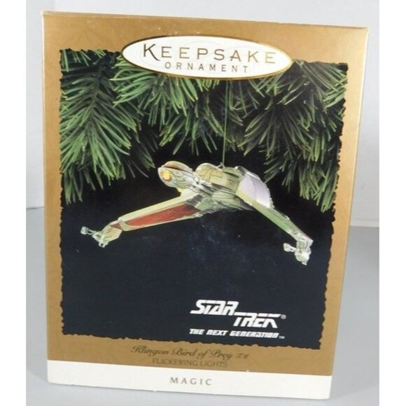 440/1358 Hallmark Keepsake Ornament ~ Klingon Bird of Prey Flickering Light 1994 - Picture 1 of 4
